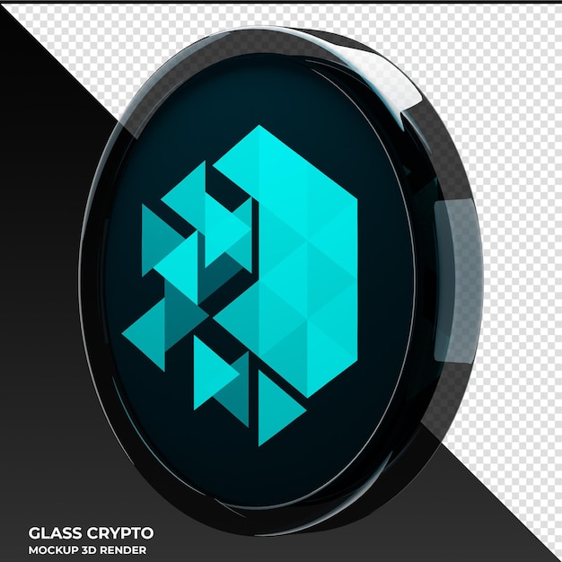 A black and white poster that says glass crypto.