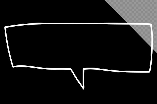 a black and white speech bubble template psd design
