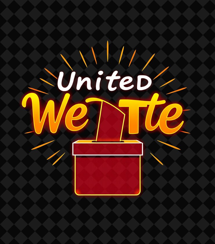 PSD a black and yellow photo of a red box with the words we are we we are we we are
