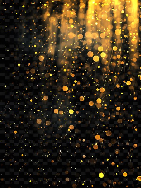 PSD a black background with gold glitter and a black background