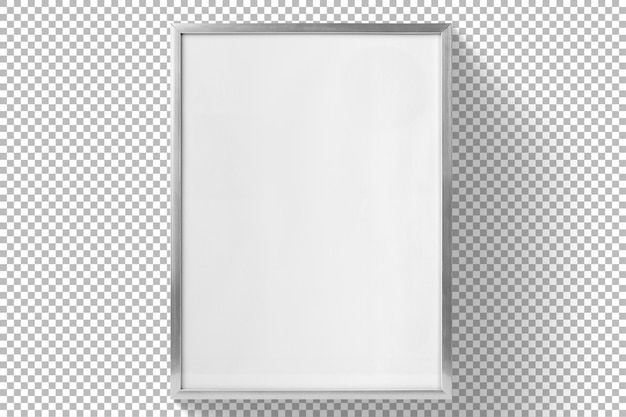 A blank framed white canvas ready for artwork or display