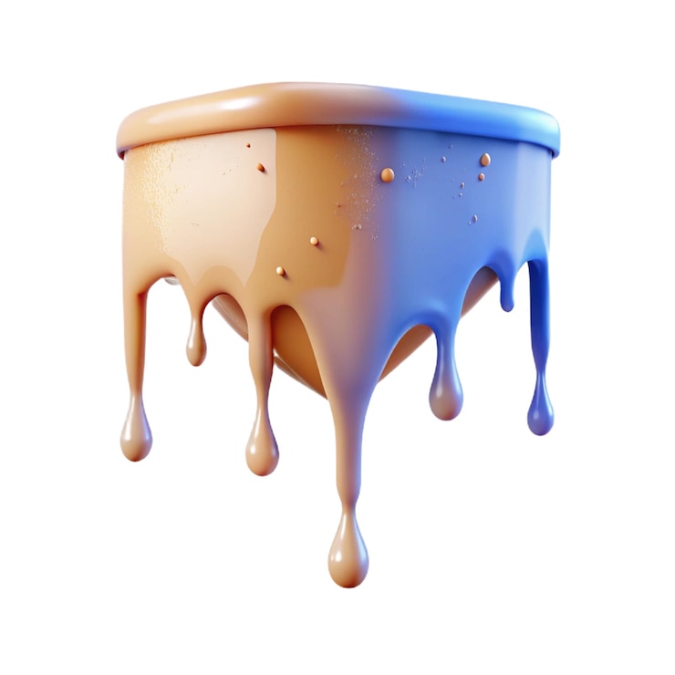 PSD a blue and orange container with the word quot the quot on it quot