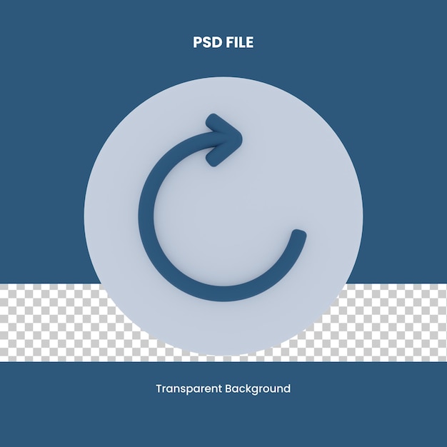 A blue background with a curved arrow that is transparent background.