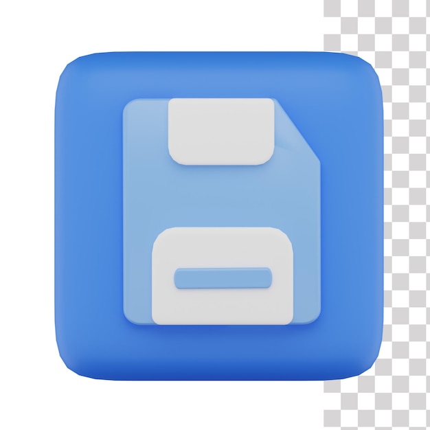 A blue icon with a blue square with a white disk in the middle.