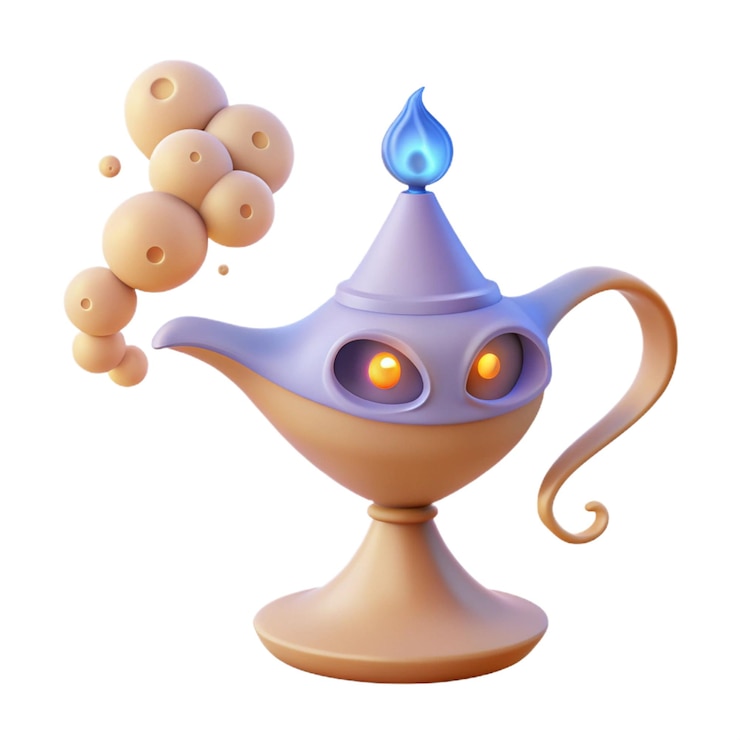 PSD a blue pot with gold coins on it and the blue flame on it