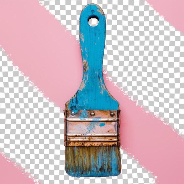 PSD a blue spatula is next to a brush that has a hole in it