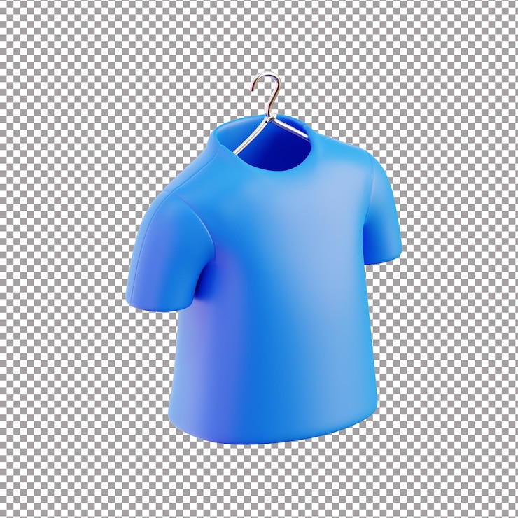 PSD a blue tshirt rendered file
