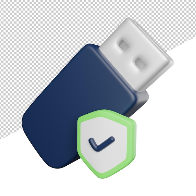 a blue usb stick with a button that says 1 on it.
