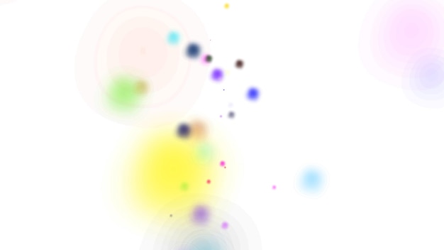 a blurry background of colored dots and the word quot the word quot in the bottom right corner