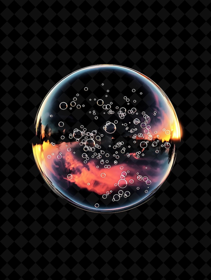 PSD a bubble with the word bubbles on it