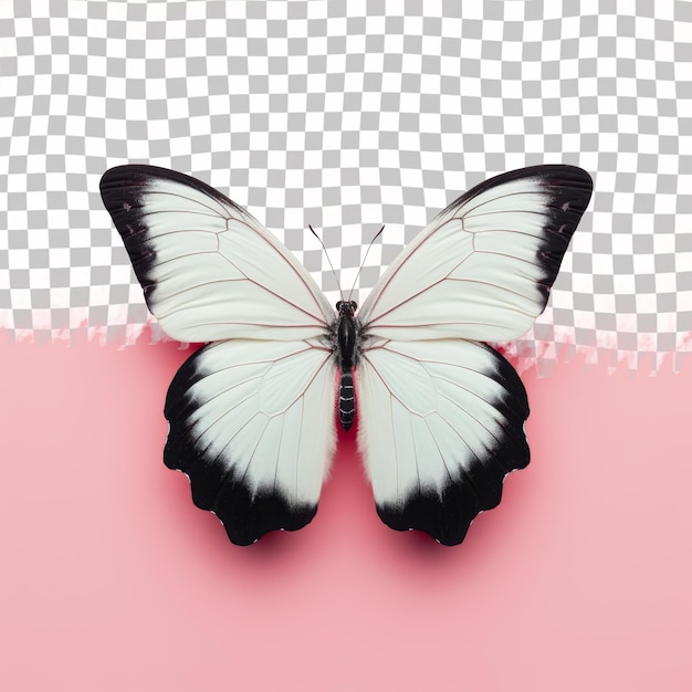 PSD a butterfly with a pink background with a pink background