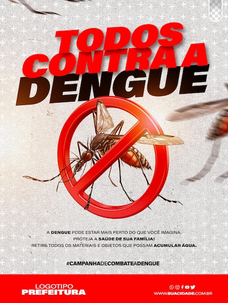 A campanha de prevenção da dengue e da epidemia de doenças de mosquitos