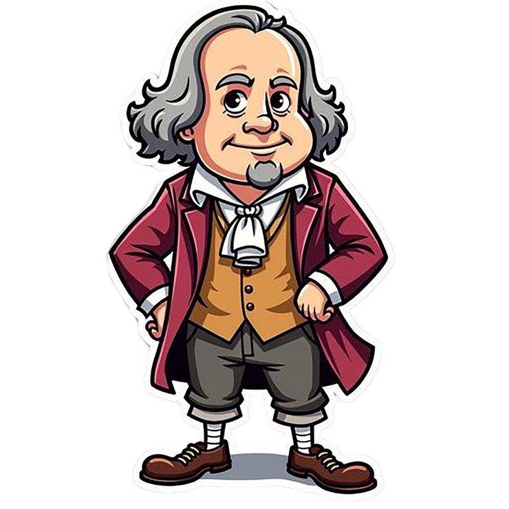 PSD a cartoon of a man with a microphone and a microphone