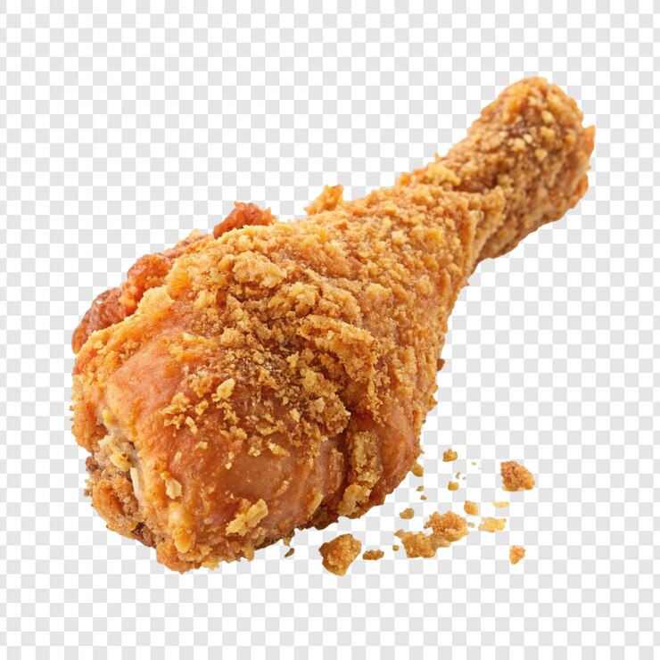 A chicken dish with sesame seeds on a white background