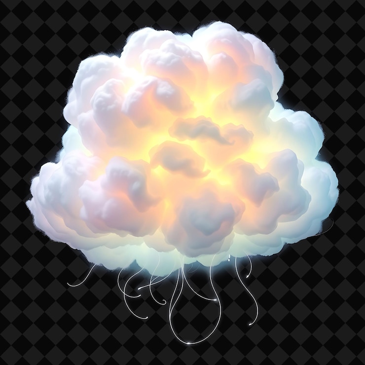 PSD a cloud that has the word quot e quot on it