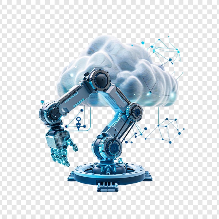 PSD a cloud that has the words robot on it