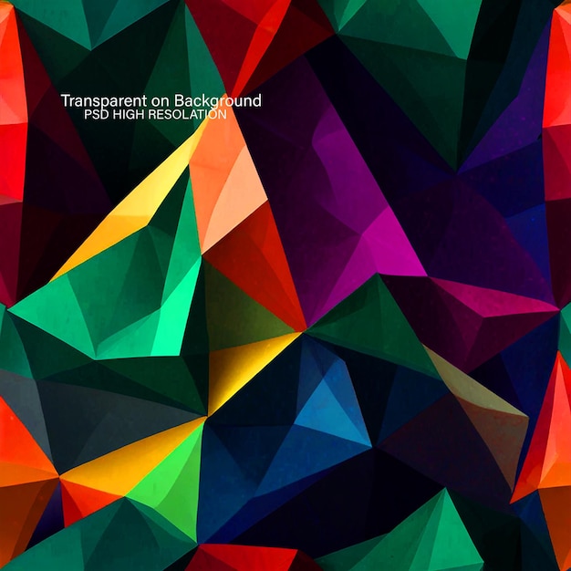 A colorful abstract background with a colorful design in the middle on Transparent Background