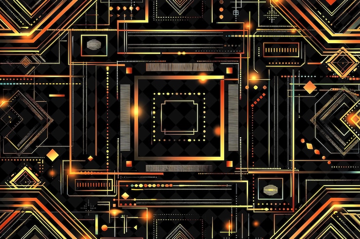 PSD a colorful abstract design with a square in the middle