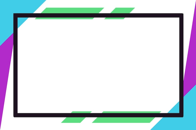 A colorful abstract frame with geometric shapes and bold lines ideal for dynamic and energetic desi