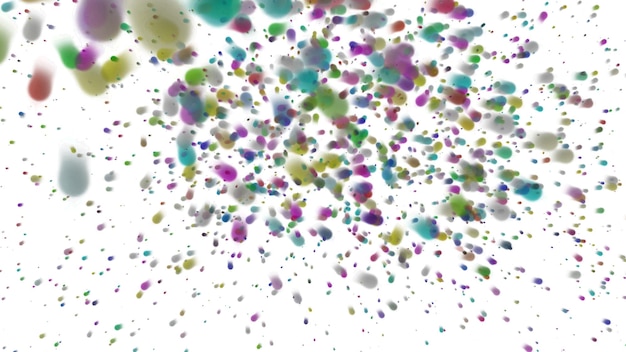 a colorful background with a lot of blots and dots