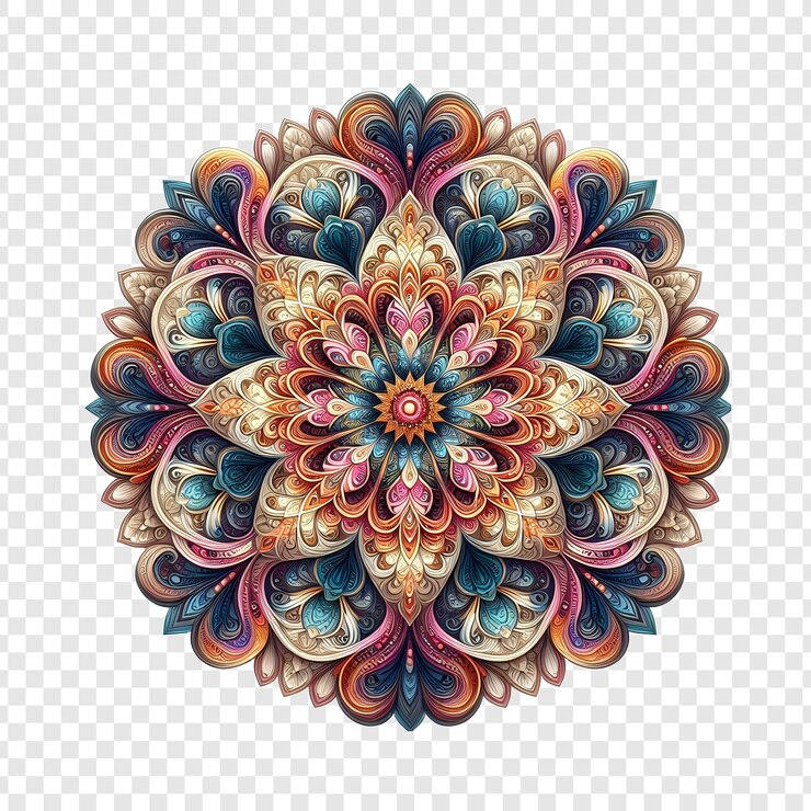 PSD a colorful design of a flower