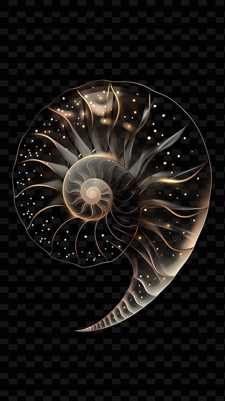 PSD a colorful illustration of a spiral with the universe drawn on it