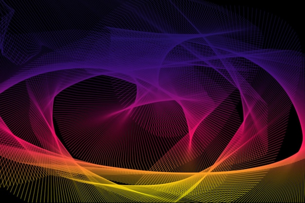 a colorful image of a purple and pink abstract background with multicolored lines