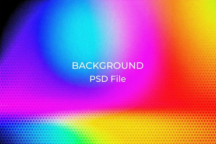 PSD a colorful picture of a rainbow colored background with the words back to the back