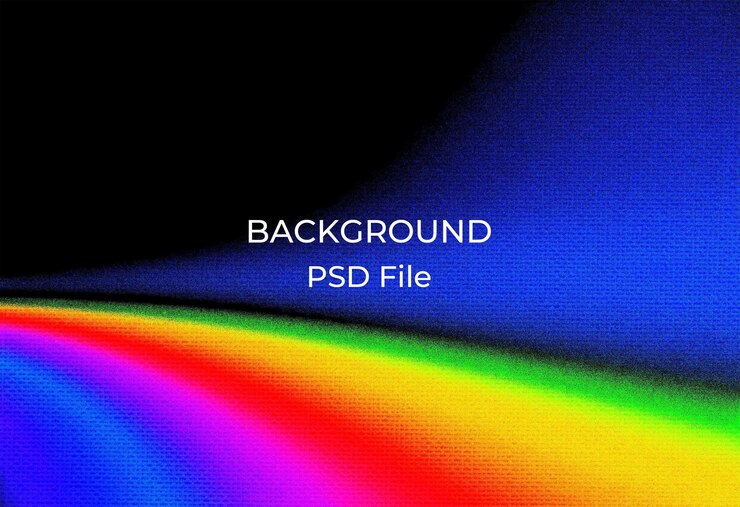 PSD a colorful picture of a rainbow colored background with the words backlit on it