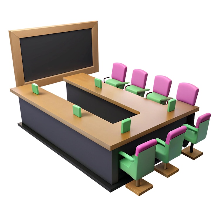 PSD a conference room with a desk and a sign that says quot the word conference quot