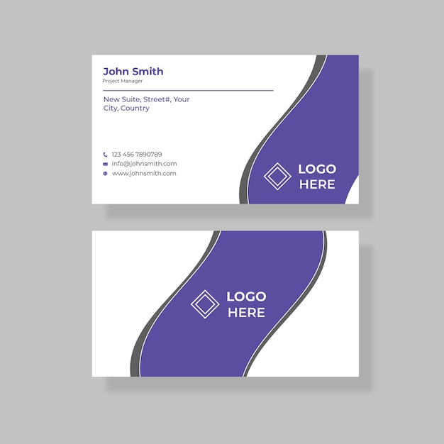 A corporate business card design Template