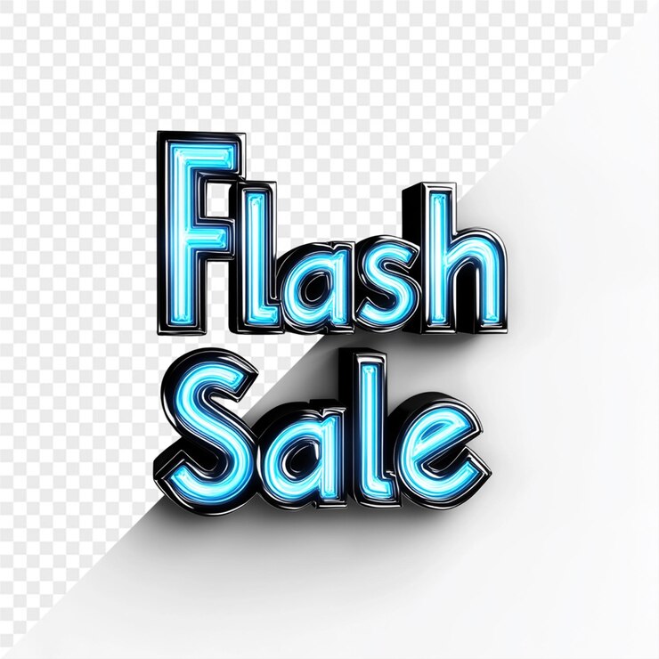 PSD a display for a sale sign that says flash sale