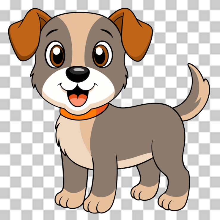 PSD a dog png transparent background