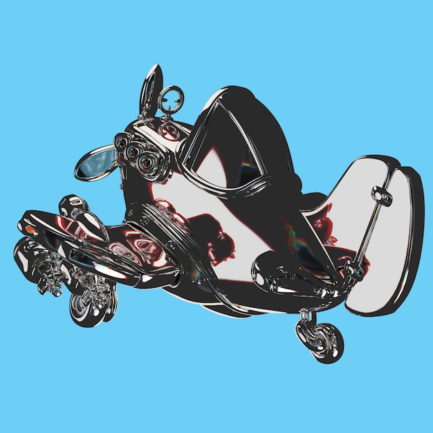 a drawing of a person on a scooter with the word  the word  on it