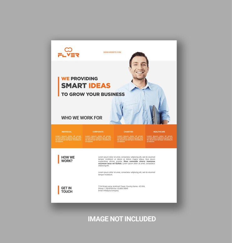 A flyer for a company called smart ideas to grow your business.