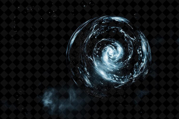 PSD a galaxy with a spiral on it