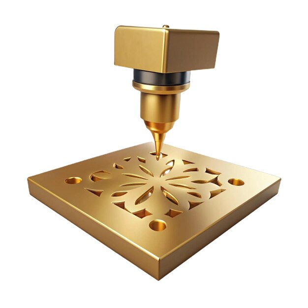 a gold object with a design on it that says quot the number 4 quot