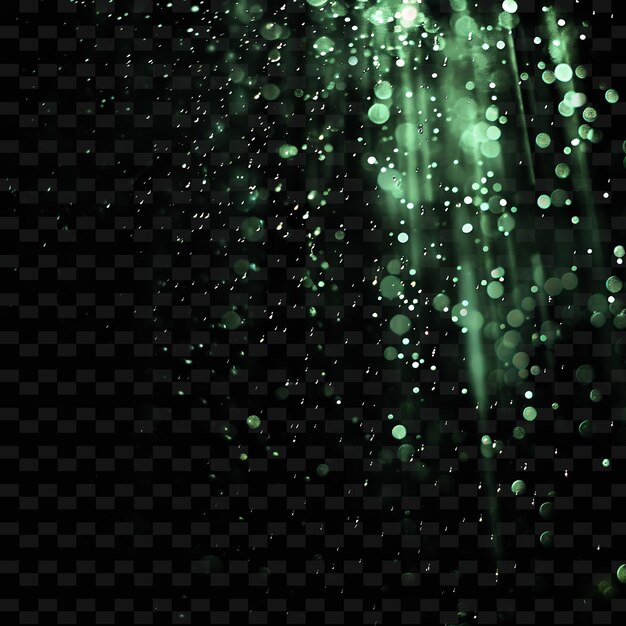 PSD a green background with drops of water