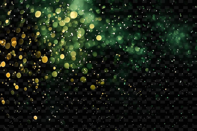 PSD a green background with gold glitter and a green background