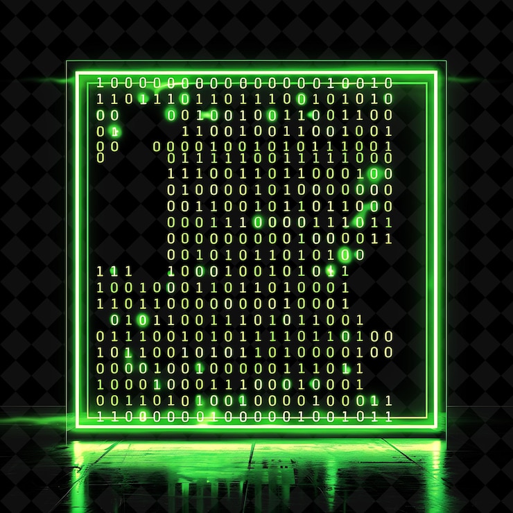 PSD a green screen with the numbers 7 and 0 on it