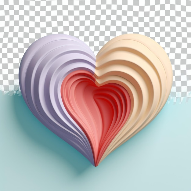 PSD a heart with the word love on it