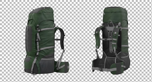 A highcapacity green and black hiking backpack featuring multiple compartments and straps for enhanced support and comfort during outdoor adventures