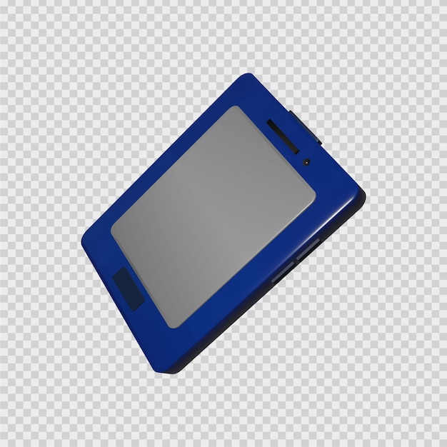 A ilustração de um celular azul pode ser usada como ícone e muito mais.