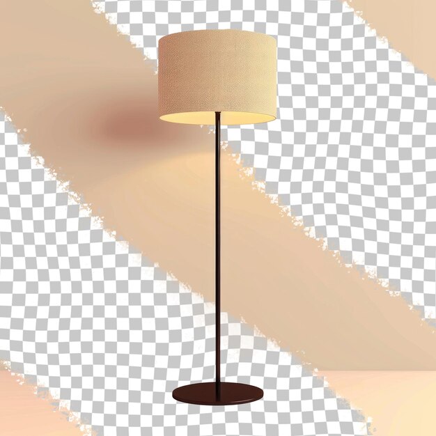 a lamp with a lamp shade that has a lamp shade on it