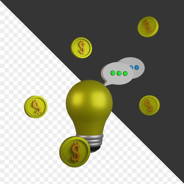 a light bulb that has the word financial on it