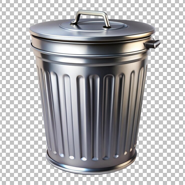 PSD a metal can with a lid that says  reusa  on it