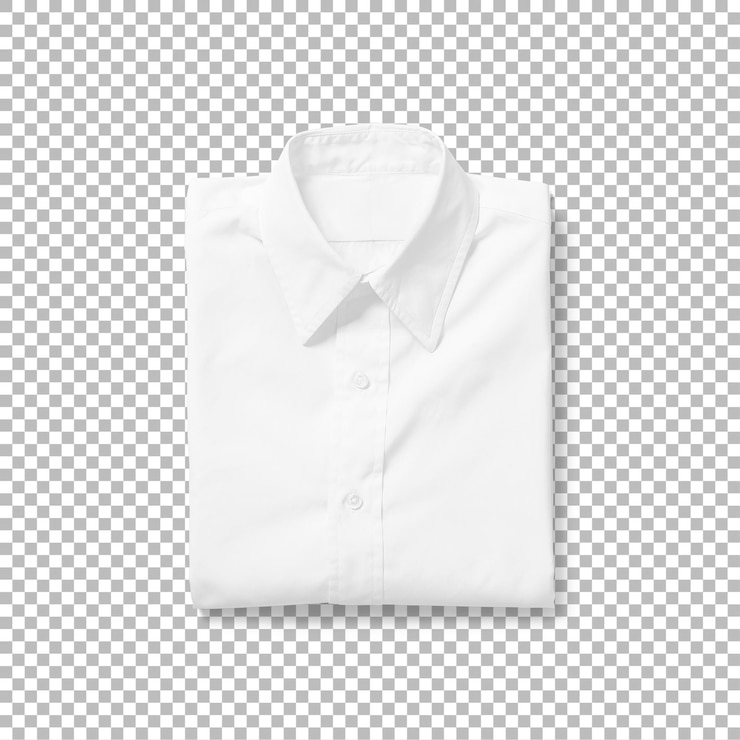 PSD a neatly folded white shirt suitable for formal or business occasions
