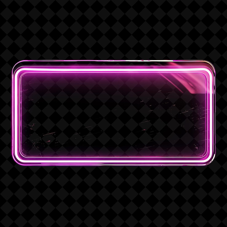 PSD a neon frame that says neon on it