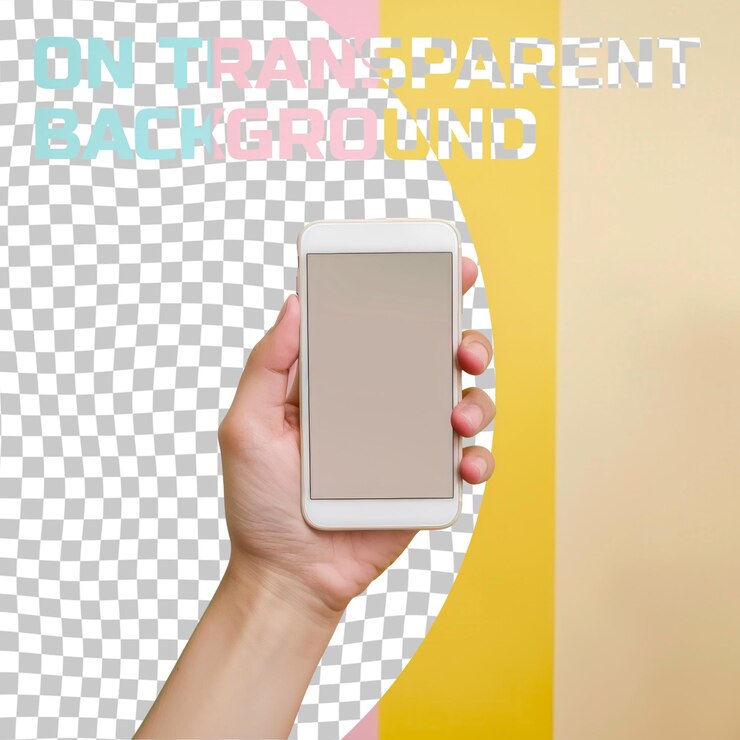 PSD a person holding a phone that says  free back back back back back back