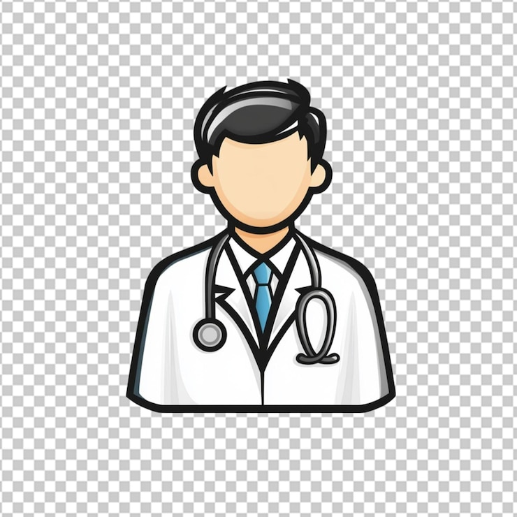 PSD a physician stands alone highresolution image capturing intricate details